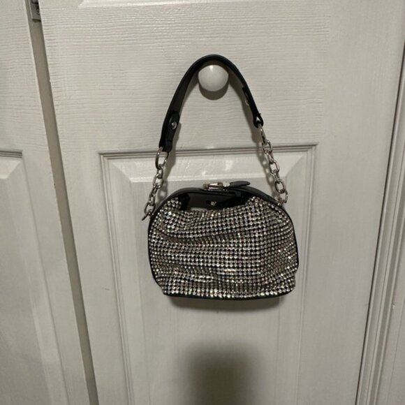 AKIRA Black and Silver Mini Bag - Picture 1 of 3